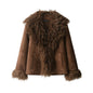 Women's Faux Fur Effect Jacket Coat