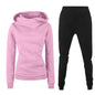 Ladies Hooded Sweater Casual Suit Two-piece Set