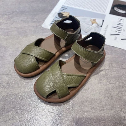 Womens Breathable Roman Sandals With A Closed Heel