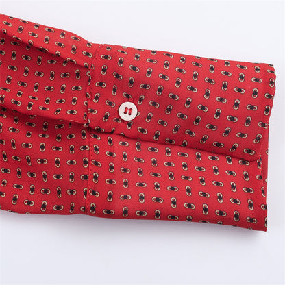 European And American Style Fashionable Simple Printed Bowknot Decoration Shirt