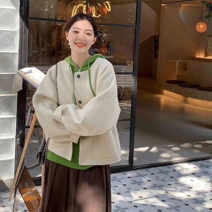 Women's Short Coat Winter Korean Drama Wear