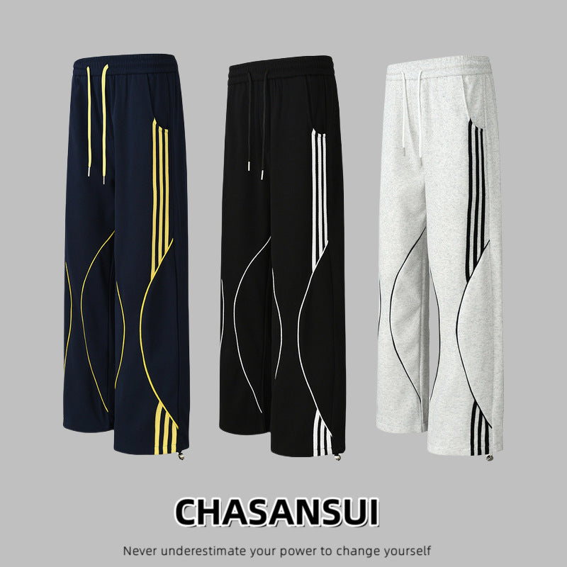 Autumn And Winter Leisure Sweatpants Loose Wide Leg Straight