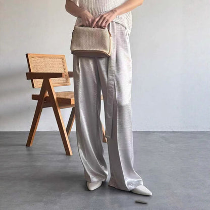 Fashionable Temperament Elegant Loose Slimming Drooping Wide-leg Pants High-grade Women's Pants