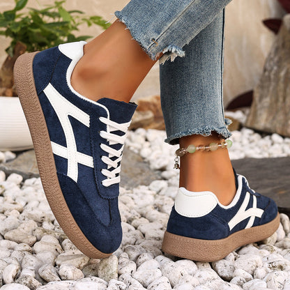 Versatile Lace-up Low-top Athletic Sneakers