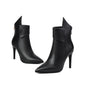 Womens Plus-Size Pointed-Toe High Heels With Back Zipper