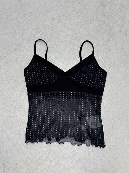 New Dot Sexy Backless Gauzy Strap Hot Girl See-through Women
