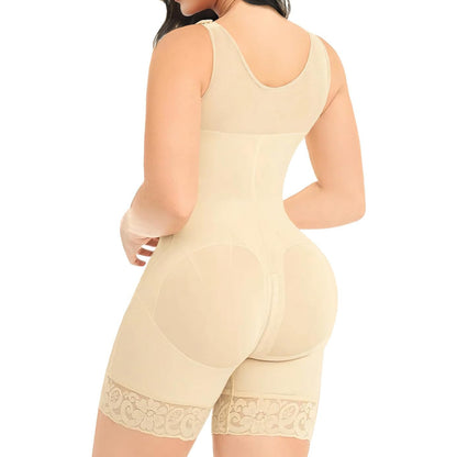 Corset One-piece Enhanced Zipper Bottom Crotch Large Size