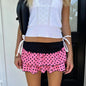 Multi-layer Short Skirt Hot Girl Navel Print Stitching