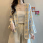 High-grade Crocheted Hollow-out Design Long-sleeved Knitted Cardigan