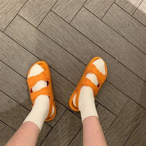 Sandals Fairy-Style Flat Roman Shoes For Beach Vacation And Students