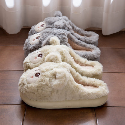 Cute, Non-slip, Warm, And Thick-soled Plush Slippers
