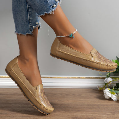 Retro Womens Flat Loafers In A Stylish Vintage Look