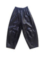 Women's Casual Simple All-match Leather Wide-leg Trousers