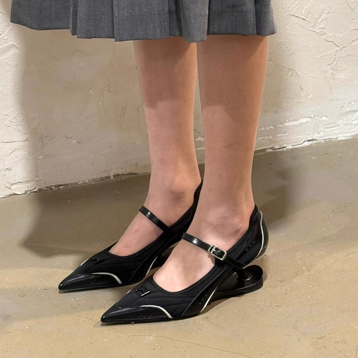 Womens French-style Pointed-toe Stilettos