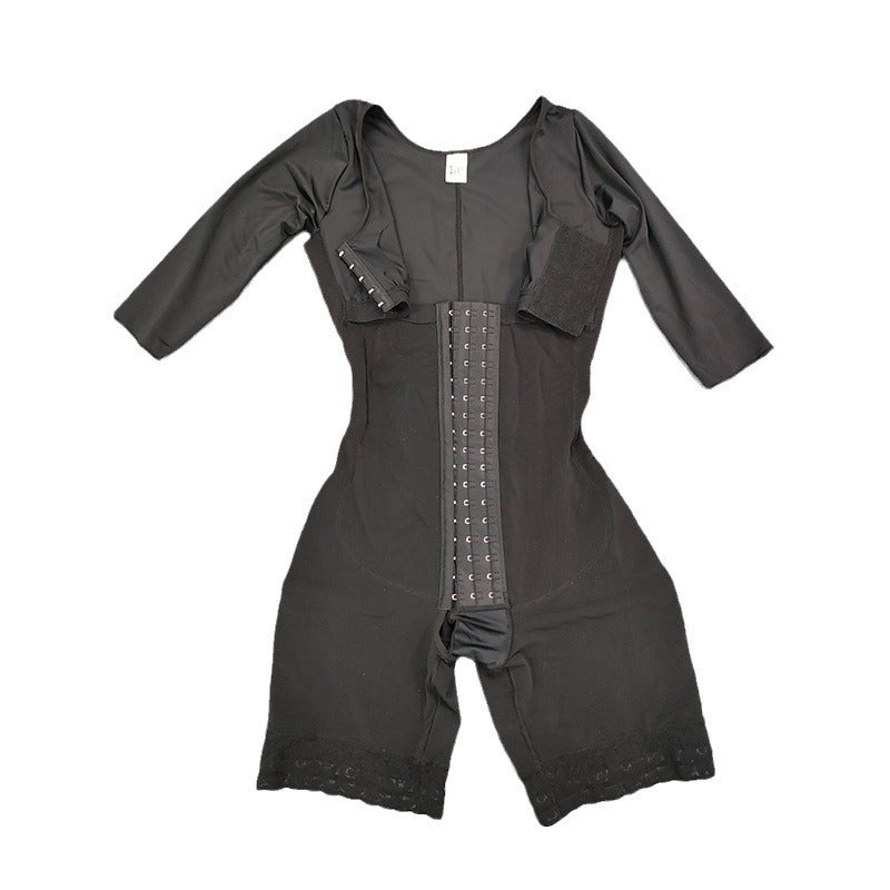 Half Sleeve One-piece Corset Reinforced Hip-lift And Belly Shaping Corset