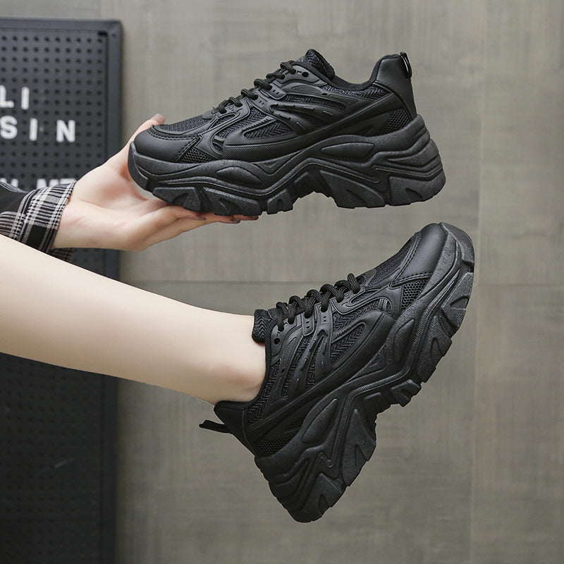 Women's Thick Bottom Breathable White Shoes Breathable White Shoes for Women - Stylish and Comfortable Discover breathable white shoes for women with a mid heel and trendy design, perfect for casual outings. Available in various sizes! Women's Thick Botto