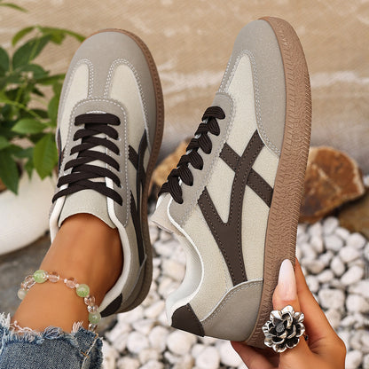 Versatile Lace-up Low-top Athletic Sneakers