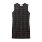 Women's Slim-fit Texture Knitted Mini Dress
