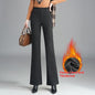 Women's Fashionable Stylish Casual Fleece-lined Slim Flare Pants