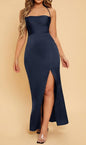 Prom Dress Lace Up Backless Split Thigh Dress