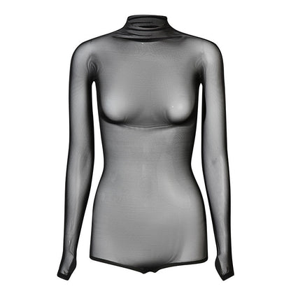 Mesh Jumpsuit Clothing Women's Overall Long Sleeve Exercise Clothing