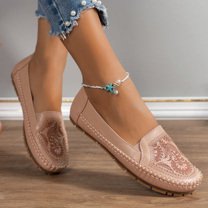 Retro Womens Flat Loafers In A Stylish Vintage Look