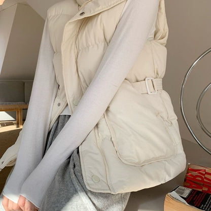 Design Warm Stand Collar Waistcoat Vest