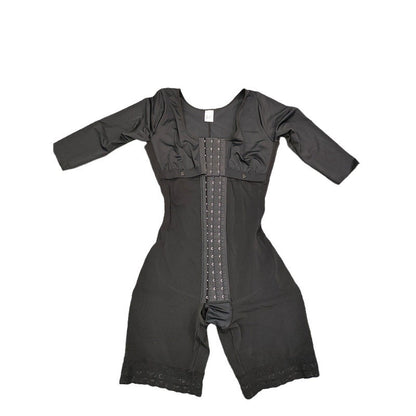 Half Sleeve One-piece Corset Reinforced Hip-lift And Belly Shaping Corset