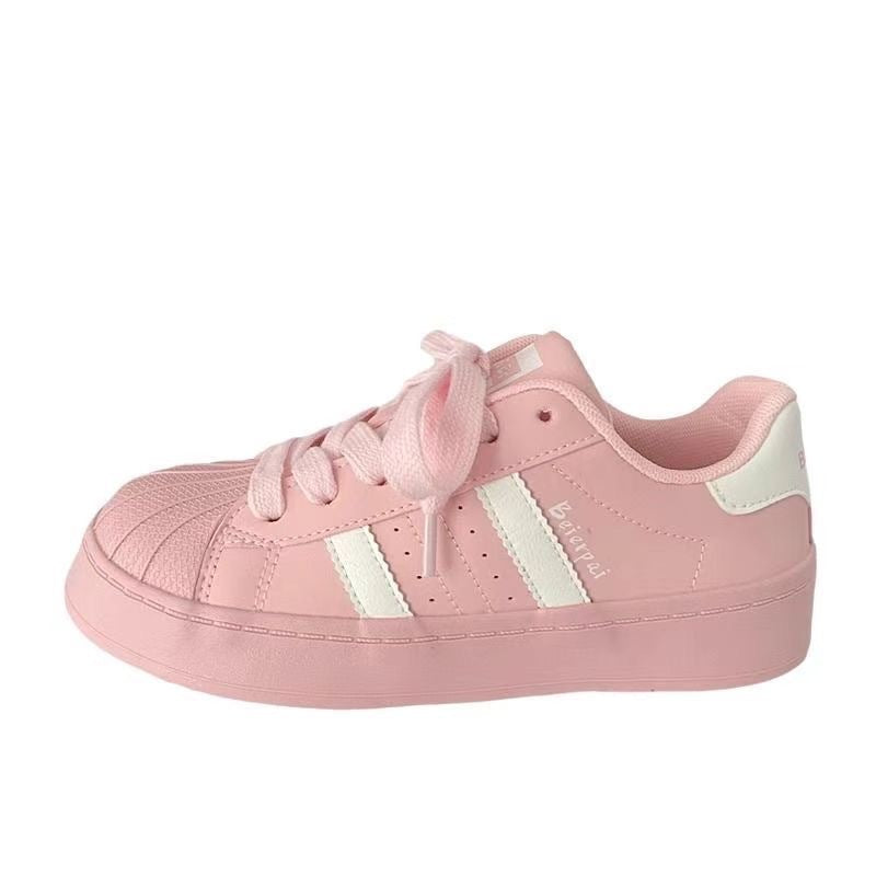 Shell Toe Casual Sneakers For Students Womens