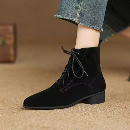 Autumn And Winter Maillard Matte Temperament Pointed Low-heel Ankle Boots For Women Autumn And Winter Maillard Matte Temperament Pointed Low-heel Ankle Boots For Women Product information: Pattern: Solid color Inner material: Faux leather Color: Brown thi