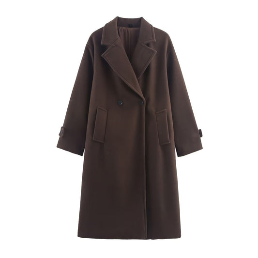 Women's Woolen Wide Version Long-cut Coat