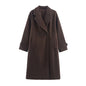Women's Woolen Wide Version Long-cut Coat