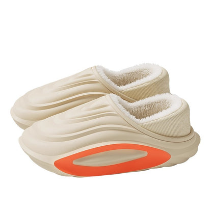 Womens Thick-soled Waterproof Non-slip Fleece-lined Insulated Cotton Shoes