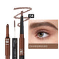 Three-in-one Double-headed Triangle Waterproof Eyebrow Pencil