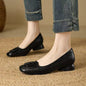 French-style Vintage Low-cut Round-toe Versatile Womens Shoes