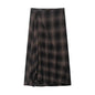 Women's Plaid Midi Skirt