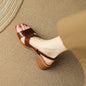 Womens Casual Square-toe Open-toe Sandals