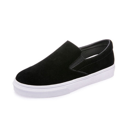Women's Shoes Lightweight Non-slip Retro Loafers Slip-on Pumps Product information: Lining material: single lining/velvet lining Heel height: low heel (1-3CM) Heel shape: flat heel Sole material: rubber sole Style: lazy shoes Toe holder shape: round head