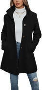 Fashion Casual Autumn And Winter Thick Long Sleeve Woolen Long Thick Coat