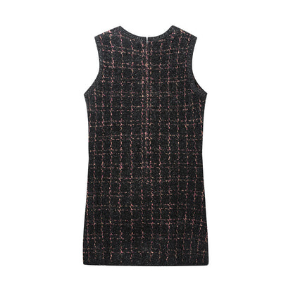 Women's Slim-fit Texture Knitted Mini Dress