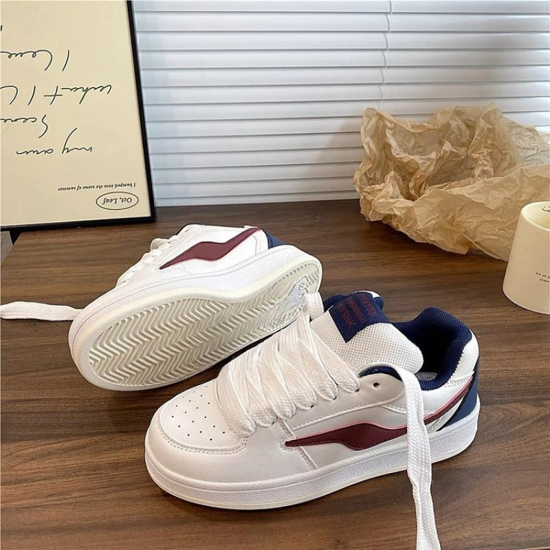 Dopamine Color Matching Classic Preppy Style Raise The Bottom Four Seasons Women's Board Shoes Dopamine Color Matching Classic Preppy Style Raise The Bottom Four Seasons Women's Board Shoes Product information: Pattern: solid color Applicable sports: Univ