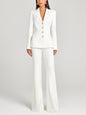 White Single Breasted Blazer And Trousers 2-Piece Suit