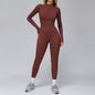 One-piece Close-fitting Fleece Yoga Bodysuit