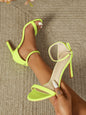 190 Classic French-style Strappy High-heeled Sandals
