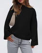 Casual Round Neck Solid Color Knitted Sweaters Women's Clothing