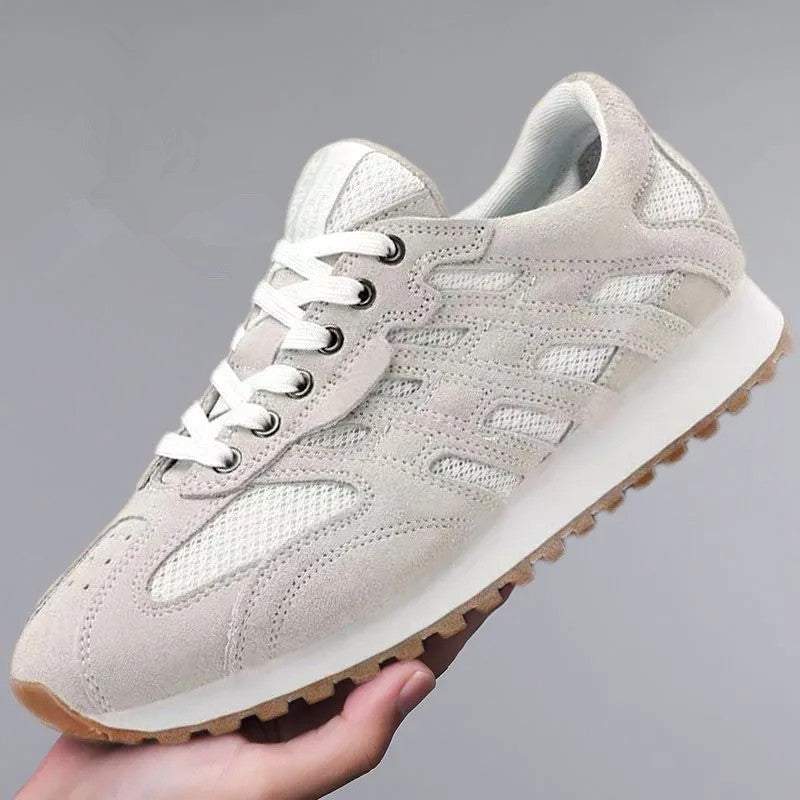 New Spring Summer Men's Shoes Breathable Mesh Fashion Casual All-matching Cortez Product information: Pattern: Letters Applicable sports: Universal Lining material: Mesh Color: gray, brown, black Upper height: Middle top Heel height: low heel (1-3CM) Heel