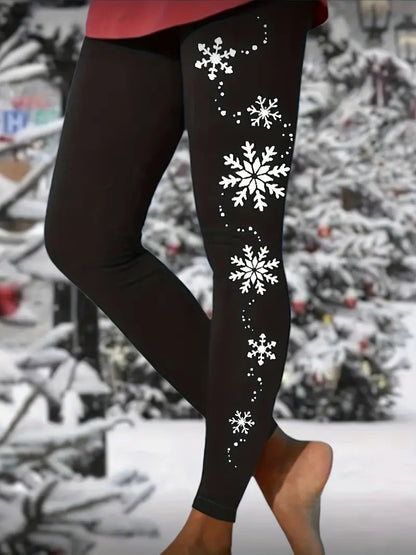 Leggings Christmas Tree Sequined Printing