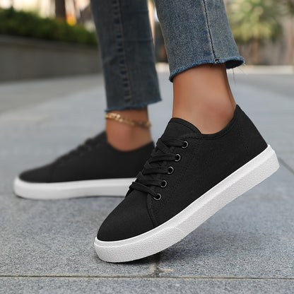 Canvas Shoes Soft Bottom Couple Plus Size Men And Women Product information: Pattern: solid color Lining material: cloth Color: white, black, black and white Upper height: low top (0-3cm) Shoe Upper material: canvas Wearing method: front lace-up Size: 35,