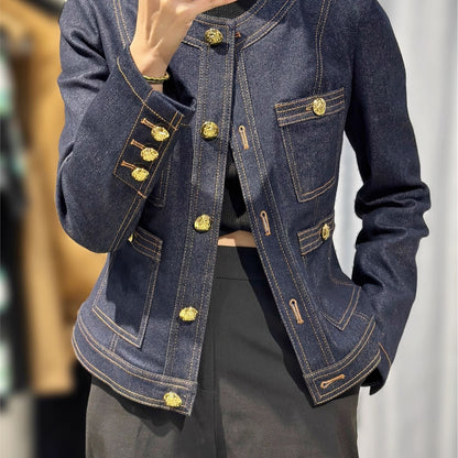 Early Autumn New Denim Short Coat
