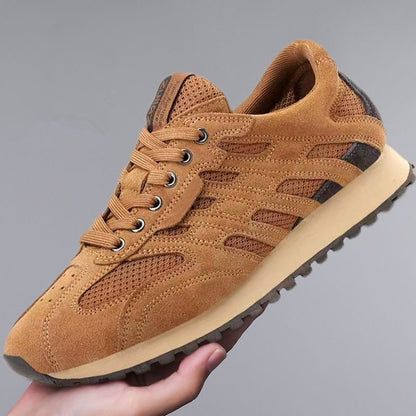 New Spring Summer Men's Shoes Breathable Mesh Fashion Casual All-matching Cortez Product information: Pattern: Letters Applicable sports: Universal Lining material: Mesh Color: gray, brown, black Upper height: Middle top Heel height: low heel (1-3CM) Heel